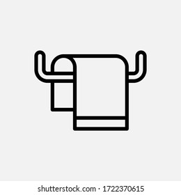 Towel icon designed in a line style