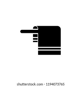 Towel icon. Element of furnishings. Premium quality graphic design icon. Signs and symbols collection icon for websites, web design, mobile app on white background