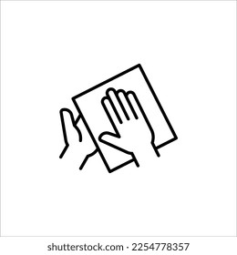 towel icon. Element of web icon for mobile concept and web apps. vector illustration on white background