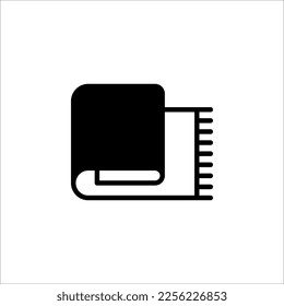 icono de toalla. Elemento de icono web para concepto móvil y aplicaciones web. ilustración vectorial sobre fondo blanco