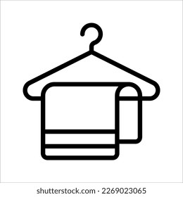towel icon. Element of web icon for mobile concept and web apps, hotel service, vector illustration on white background