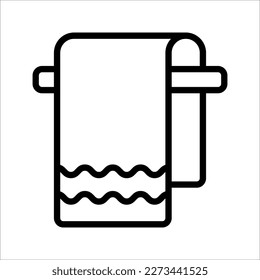 towel icon. Element of web icon for mobile concept and web apps, hotel service, vector illustration on white background