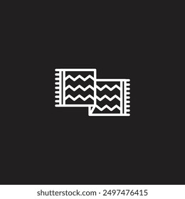 Towel icon flat vector design