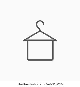 towel icon, hanger vector