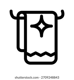Handtuch Symbol Illustration Vektor Design Vorlage