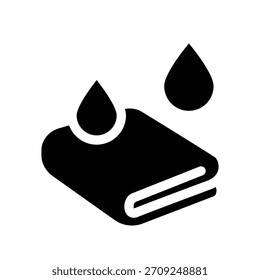 Handtuch Symbol Illustration Vektor Design Vorlage