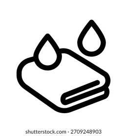 Handtuch Symbol Illustration Vektor Design Vorlage