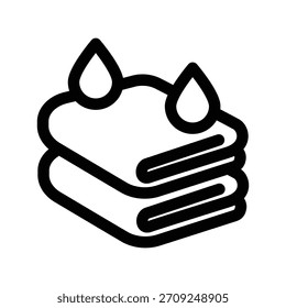 Icono de toalla ilustración Vector diseño Plantilla