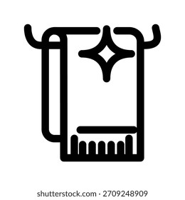 Handtuch Symbol Illustration Vektor Design Vorlage
