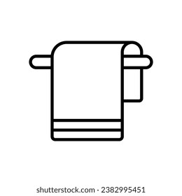 Icono de toalla aislar ilustración de material vectorial de fondo blanco