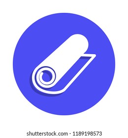Towel icon isolated icon in badge style. One of Barber collection icon can be used for UI, UX