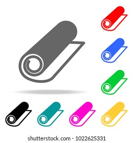 Towel icon isolated. icon. Barber Element multi colored icons for mobile concept and web apps. icon for website design and development, app development. Premium icon on white background