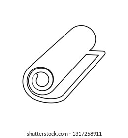 Towel icon isolated icon. Element of Barber for mobile concept and web apps icon. Outline, thin line icon for website design and development, app development