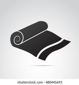 Towel icon isolated on white background. Vector art.