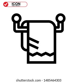 towel  icon isolated sign symbol vector illustration - high quality black style vector icons
