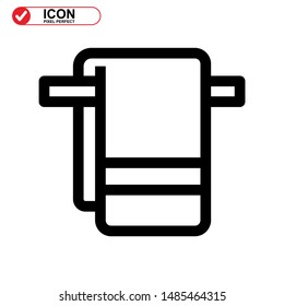 towel  icon isolated sign symbol vector illustration - high quality black style vector icons
