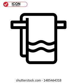 towel  icon isolated sign symbol vector illustration - high quality black style vector icons
