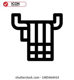 towel  icon isolated sign symbol vector illustration - high quality black style vector icons
