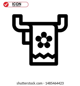 towel  icon isolated sign symbol vector illustration - high quality black style vector icons
