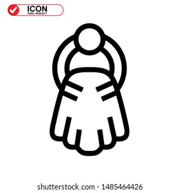 towel  icon isolated sign symbol vector illustration - high quality black style vector icons
