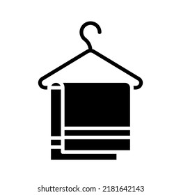 Towel icon. laundry sign. bath symbol. vector illustration