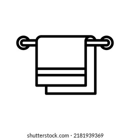 Towel icon. laundry sign. bath symbol. vector illustration