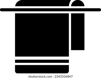 Towel icon line. Isolated symbol on laundry icon. Vector ilustration