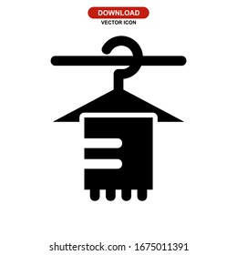 towel icon or logo isolated sign symbol vector illustration - high quality black style vector icons
