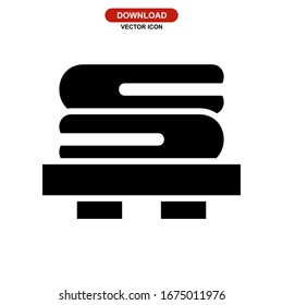 towel icon or logo isolated sign symbol vector illustration - high quality black style vector icons
