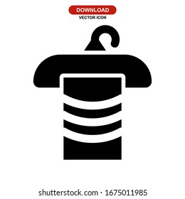 towel icon or logo isolated sign symbol vector illustration - high quality black style vector icons
