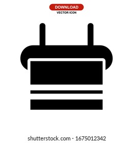 towel icon or logo isolated sign symbol vector illustration - high quality black style vector icons
