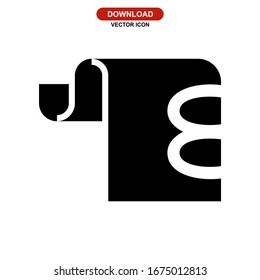 towel icon or logo isolated sign symbol vector illustration - high quality black style vector icons
