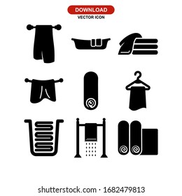 towel icon or logo isolated sign symbol vector illustration - Collection of high quality black style vector icons
