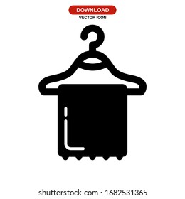 towel icon or logo isolated sign symbol vector illustration - high quality black style vector icons
