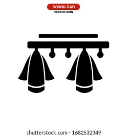 towel icon or logo isolated sign symbol vector illustration - high quality black style vector icons
