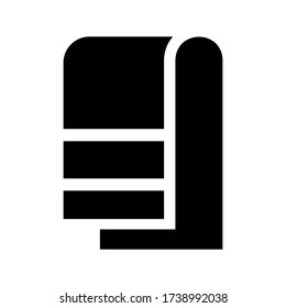 towel  icon or logo isolated sign symbol vector illustration - high quality black style vector icons
