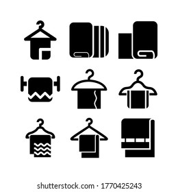 towel icon or logo isolated sign symbol vector illustration - Collection of high quality black style vector icons
