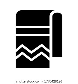 towel icon or logo isolated sign symbol vector illustration - high quality black style vector icons
