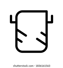 towel icon or logo isolated sign symbol vector illustration - high quality black style vector icons
