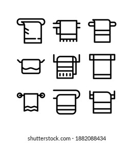 towel icon or logo isolated sign symbol vector illustration - Collection of high quality black style vector icons
