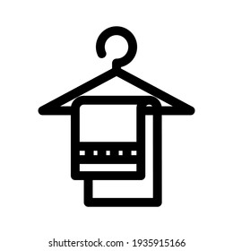 towel icon or logo isolated sign symbol vector illustration - high quality black style vector icons
