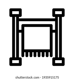 towel icon or logo isolated sign symbol vector illustration - high quality black style vector icons
