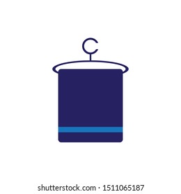 towel icon logo vector design