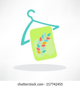 towel icon with long shadow