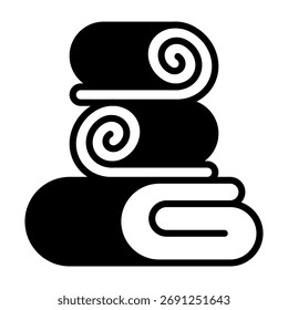 Icono de toalla Ilustración vectorial de estilo mixto