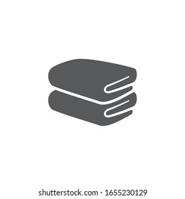 Towel icon on white background