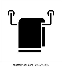 towel icon on white background