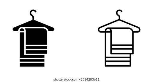 Towel  icon on white background