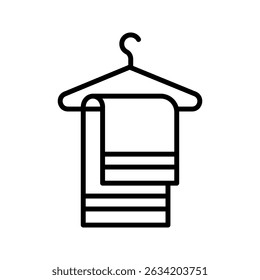 Towel  icon on white background