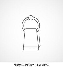  Towel Icon On White Background